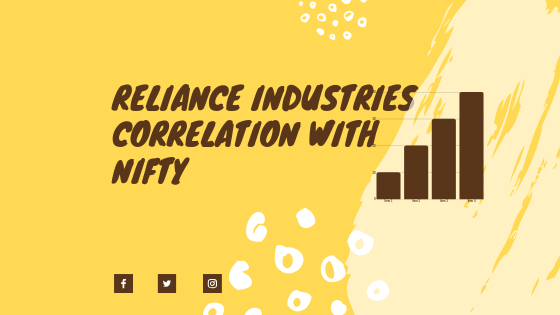 How to find reliance industries correlation with nifty?