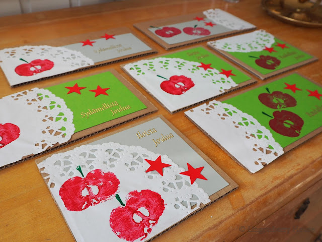 lingonberryhouse, DIY, joulukortti, Xmas card, christmas, tee itse