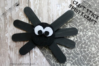 Craft Stick Spiders 