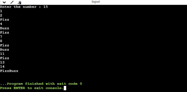 Python - Hackerrank FizzBuzz Output
