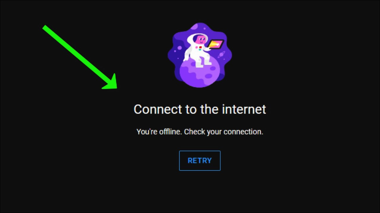 youtube you're offline check your connection pc