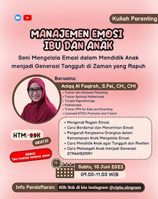 Webinar "Mengelola Emosi Ibu dan Anak"