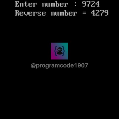 take input print number in reverse order using while loop c program output - Program Code