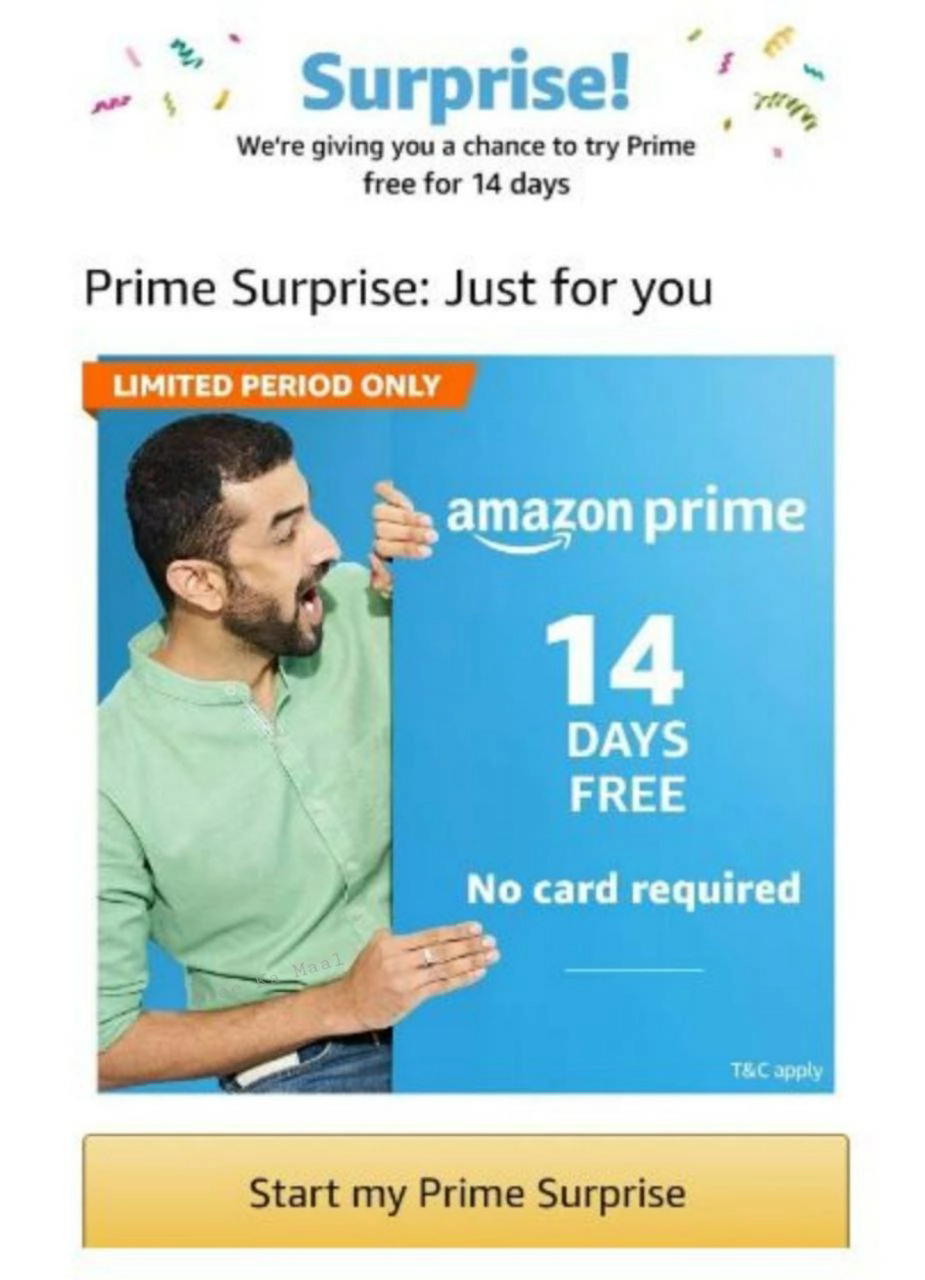 how to get amazon prime membership for free