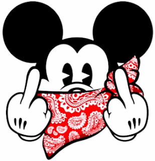 Mickey Swag Middle Finger Salute