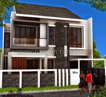   Desain Rumah Minimalis 2 Lantai Lebar 10 Meter