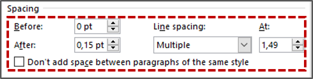 MengeSet Indentation dan Jarak Paragraf 5