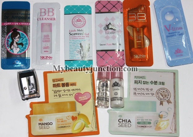Beauteque beauty sample bag review and contents: Korean products with worldwide shipping