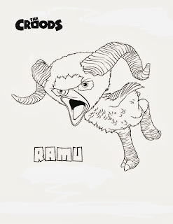 Desenhos de Os Croods para Colorir