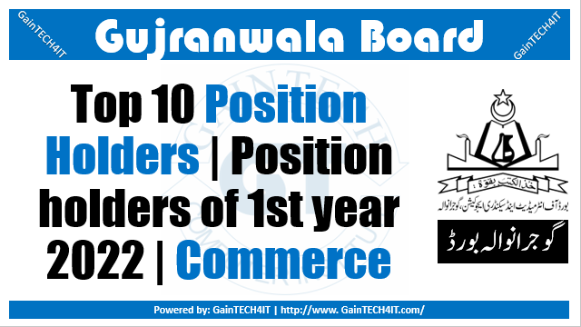 Top 10 Position Holders Commerce Group 11th 1st Annual 2022 bisegrw