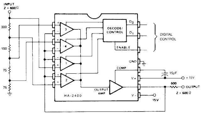 Simple Programmable Attenuator Circuit