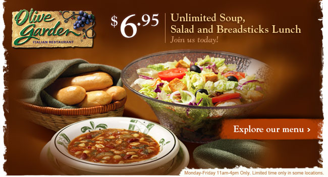 Unlimited soup and salad