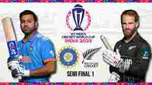CRICKET WORLD  cup semi final 2023 indai v/ new zeland