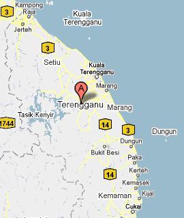 Image result for peta negeri terengganu jalan pantai