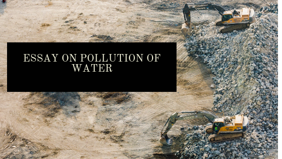 Essay on pollution of water