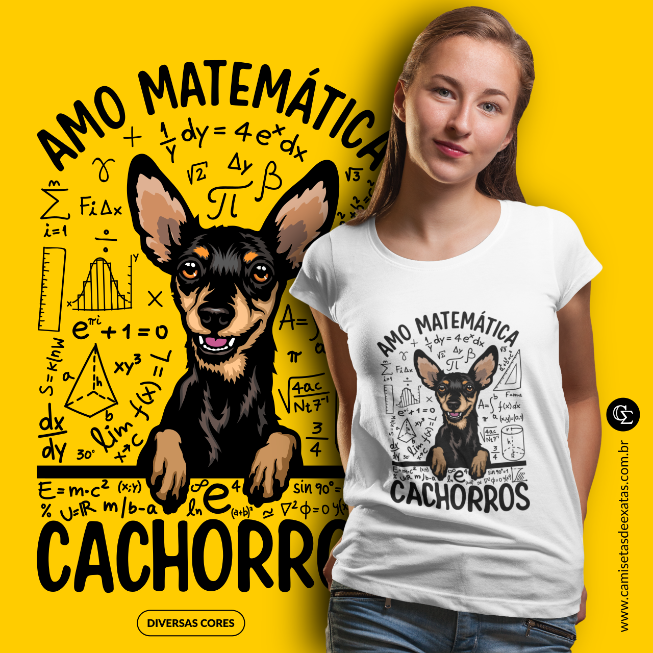 Amo Matemática e cachorros [6] [Pincher]