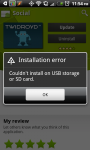 installation error from playsore