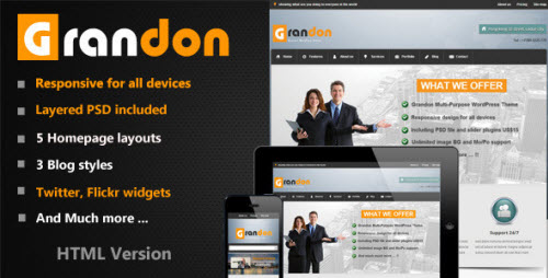 Grandon Multi-Purpose HTML Template