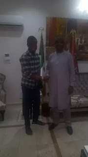 Chelsea Senior man and Super Eagles' coach hanging out with Senate President; Bukola Saraki.