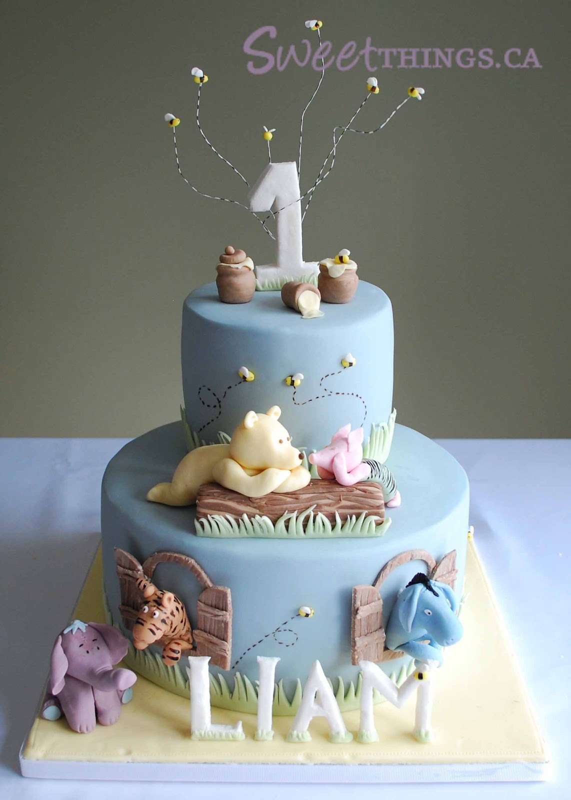 SweetThings: 1st Birthday: Classic Winnie the Pooh Cake
