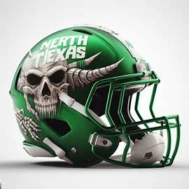 North Texas Mean Green Halloween Concept Helmets