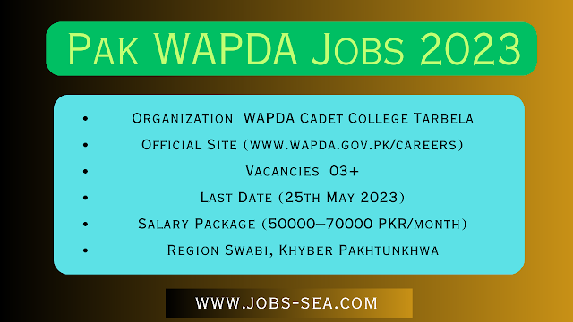 New Personal Assistant, and Assistant Professor Vacancies at WAPDA Cadet College Tarbela (Swabi) | Apply For Recent WAPDA Posts
