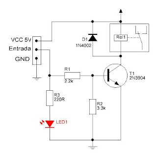 Kit módulo de Relé diagrama eléctrico.