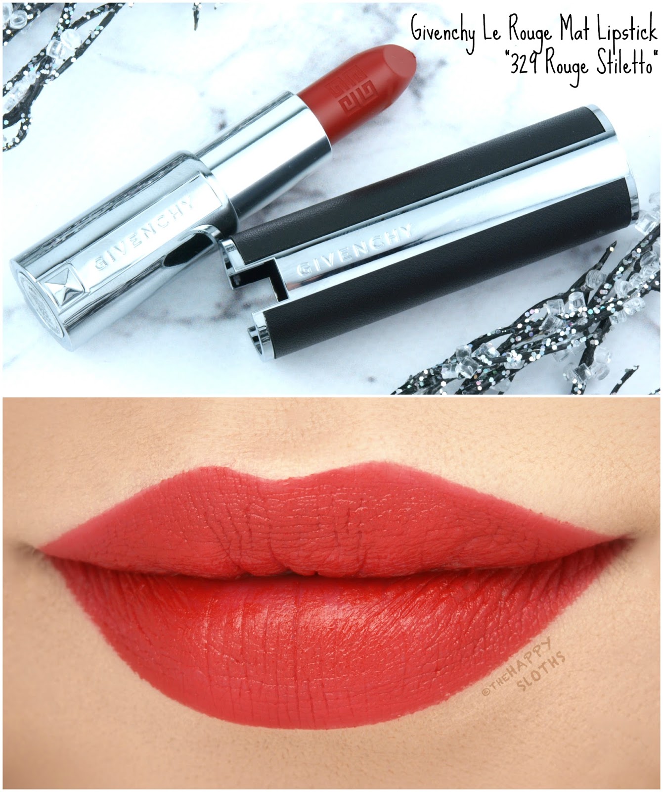 Givenchy | NEW Le Rouge Mat Lipstick in "329 Rouge Stiletto": Review and Swatches