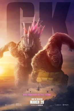 Promotion poster for the movie, "Godzilla x Kong: The New Empire".