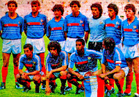 SELECCIÓN DE FRANCIA. Temporada 1985-86. Michel Bibard, Yvon Le Roux, William Ayache, Maxime Bossis, Joel Bats, Thierry Tusseau y Luis Fernandez; Alain Giresse, Dominique Rocheteau, José Touré y Michel Platini. SELECCIÓN DE FRANCIA 2 (Rocheteau, Touré) SELECCIÓN DE URUGUAY 0. 21/08/1985. Copa Intercontinental de Naciones Artemio Franchi, 1ª edición. París, Francia, estadio del Parque de los Príncipes.