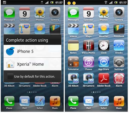 tips mudah merubah tampilan androdi seperti iphone, cara agar menu android sama seperti iphone apple