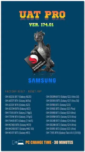 UAT PRO V174.01 New Samsung Qualcomm Models and New Bit Update