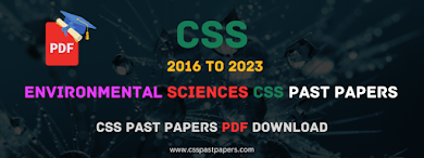 environmental science past papers css 2021