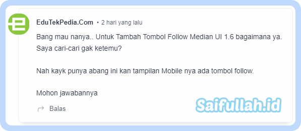 Cara Tambah Tombol Follow Blogger Pada Mobile Navigasi Median UI 1.6