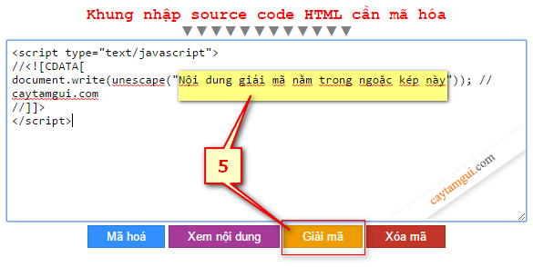 Tool mã hóa ký tự giấu source code HTML (Level 1)