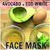 DIY Avocado Egg White Face Mask