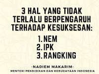 Mematahkan Mitos NEM, IPK dan Ranking