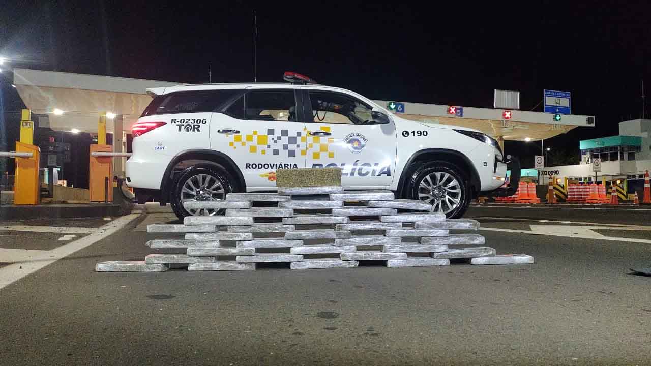 26 quilos de maconha é apreendido pela Polícia em Santa Cruz do Rio Pardo
