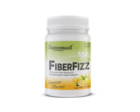 SUPERMUCIL FiberFizz: Psyllium Effervescent: 100 Gms Lemon Flavour: Sugar Free 