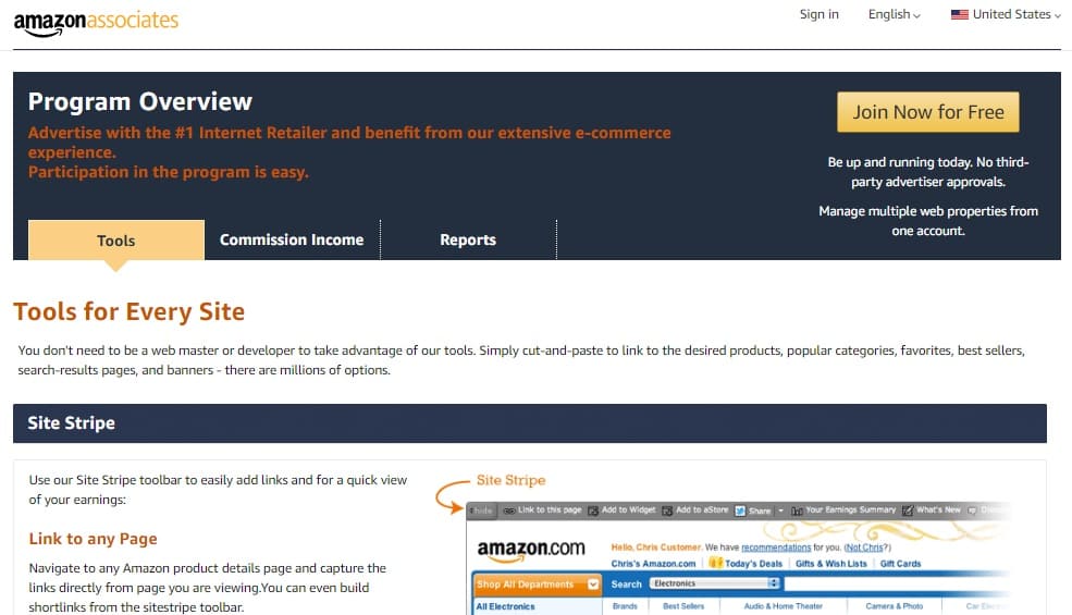 cara membuat link afiliasi amazon