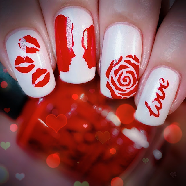 Valentine Day Nail Art