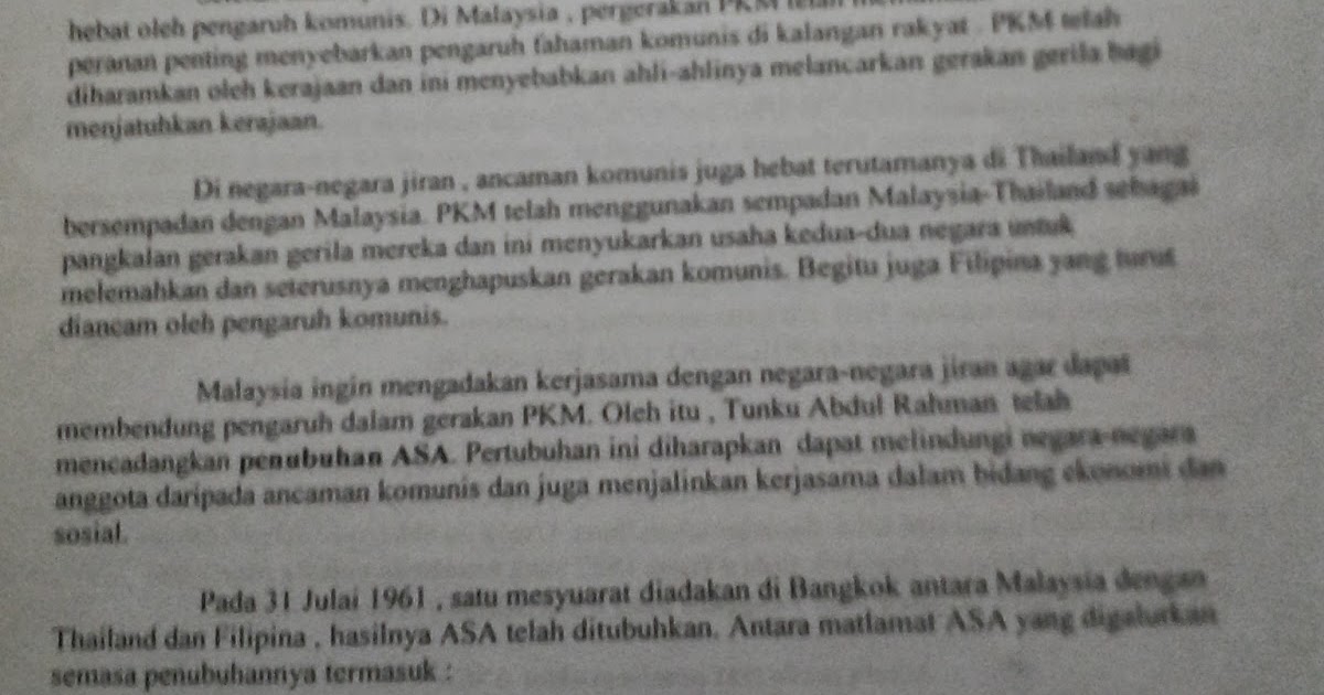 Contoh skema jawapan Sejarah Kertas 3 SPM 2013 / Contoh 