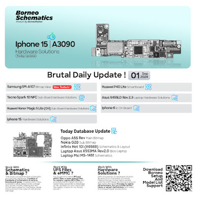 Iphone 15 part of Borneo Schematics Update Today