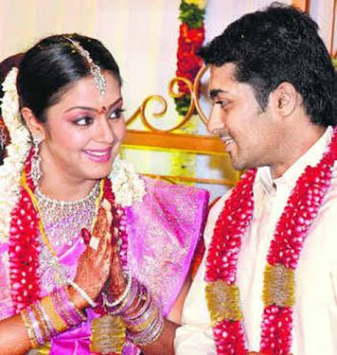 Surya and Jyothika wedding photo