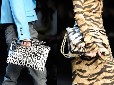 Fashion handbags of fall to winter 2011/2012: animal subjects