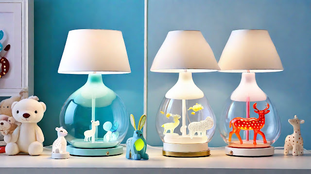 Children's Room Whimsy Glass Lamps