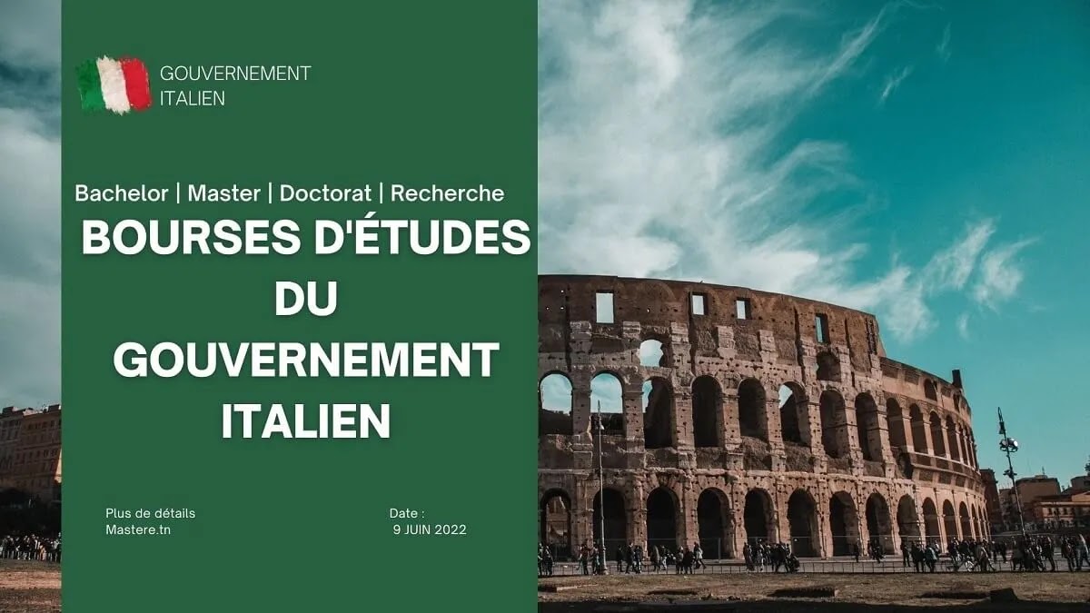 BOURSES D’ÉTUDES DU GOUVERNEMENT ITALIEN 2022-2023