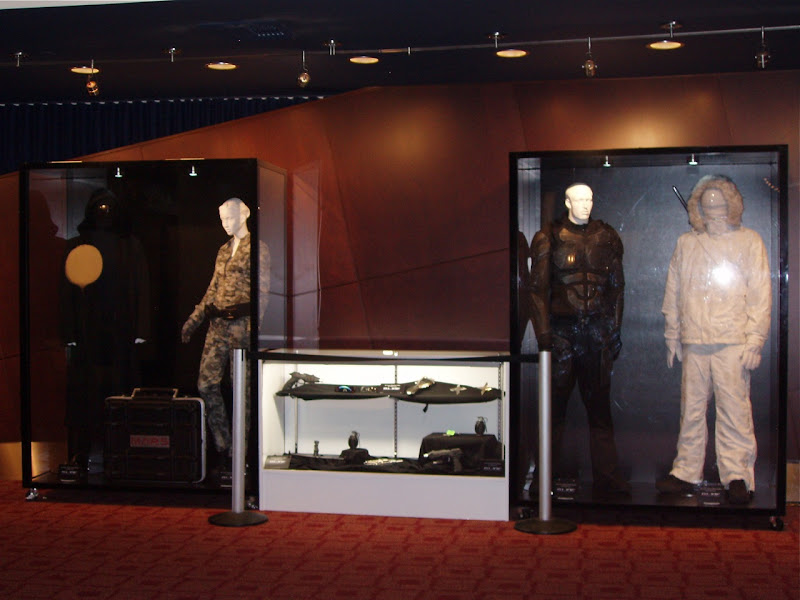 GI Joe movie costume and props display