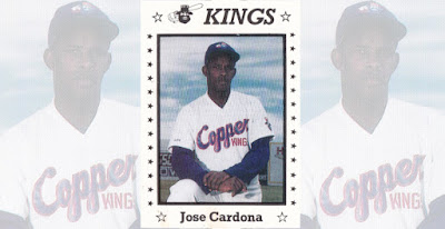 Jose Cardona 1990 Butte Copper Kings card