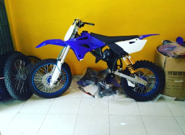 Foto Gambar Modifkasi Rangka Motor Bebek Jadi trail cross 